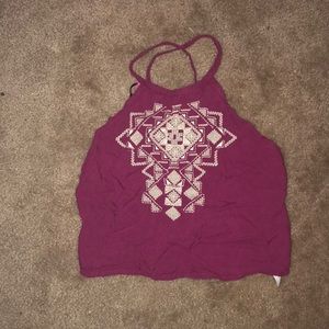 Hollister cropped halter top